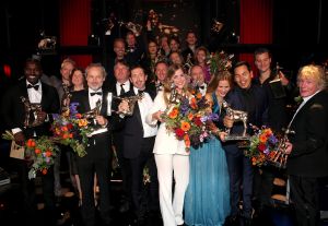 30-09-2016 SHOWBIZZ; GOUDEN KALVEREN GALA 2016. Beste actrice HANNAH HOEKSTRA  voor haar rol in de film DE HELLEWEG. Tot beste acteur werd gekozen ISSAKA SAWADOGO voor de film THE PARADISE SUITE.
Fote : Albert den Iseger