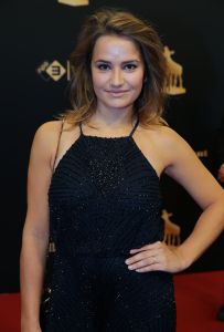30-09-2016 SHOWBIZZ; GOUDEN KALVEREN GALA 2016. Beste actrice HANNAH HOEKSTRA  voor haar rol in de film DE HELLEWEG. Tot beste acteur werd gekozen ISSAKA SAWADOGO voor de film THE PARADISE SUITE.
Fote : Albert den Iseger
