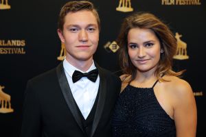 30-09-2016 SHOWBIZZ; GOUDEN KALVEREN GALA 2016. Beste actrice HANNAH HOEKSTRA  voor haar rol in de film DE HELLEWEG. Tot beste acteur werd gekozen ISSAKA SAWADOGO voor de film THE PARADISE SUITE.
Fote : Albert den Iseger