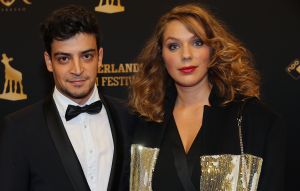 30-09-2016 SHOWBIZZ; GOUDEN KALVEREN GALA 2016. Beste actrice HANNAH HOEKSTRA  voor haar rol in de film DE HELLEWEG. Tot beste acteur werd gekozen ISSAKA SAWADOGO voor de film THE PARADISE SUITE.
Fote : Albert den Iseger