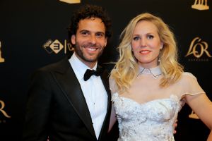 30-09-2016 SHOWBIZZ; GOUDEN KALVEREN GALA 2016. Beste actrice HANNAH HOEKSTRA  voor haar rol in de film DE HELLEWEG. Tot beste acteur werd gekozen ISSAKA SAWADOGO voor de film THE PARADISE SUITE.
Fote : Albert den Iseger