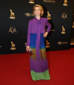 30-09-2016 SHOWBIZZ; GOUDEN KALVEREN GALA 2016. Beste actrice HANNAH HOEKSTRA  voor haar rol in de film DE HELLEWEG. Tot beste acteur werd gekozen ISSAKA SAWADOGO voor de film THE PARADISE SUITE.
Fote : Albert den Iseger