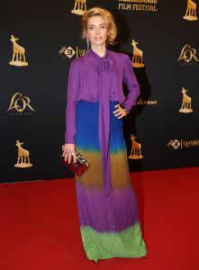 30-09-2016 SHOWBIZZ; GOUDEN KALVEREN GALA 2016. Beste actrice HANNAH HOEKSTRA  voor haar rol in de film DE HELLEWEG. Tot beste acteur werd gekozen ISSAKA SAWADOGO voor de film THE PARADISE SUITE.
Fote : Albert den Iseger