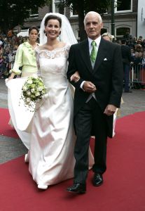 27-08-2005 ACTUEEL; HUWELIJK VAN PRINS PIETER-CHRISTIAAN EN ANITA VAN EIJK TE NOORDWIJK.Bijna de gehele koninglijke familie,vrienden en familie waren getuigen van een prachtig huwelijk in de Grote St.Jeroenskerk te Noordwijk. 
foto:Albert den Iseger.