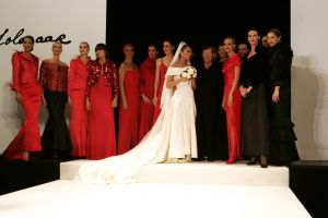 12-09-2005 SHOWBIZZ: MODESHOW VAN FRANS MOLENAAR IN DE FASHION FACTORY TE AMSTERDAM.
FOTO: Albert den iseger.
