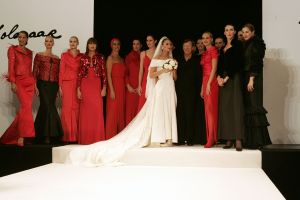 12-09-2005 SHOWBIZZ: MODESHOW VAN FRANS MOLENAAR IN DE FASHION FACTORY TE AMSTERDAM.
FOTO: Albert den iseger.