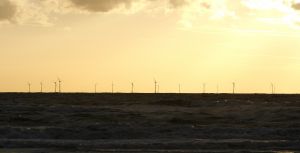 05-09-2006 NATUUR: EGMOND AAN ZEE EN ZIJN WINDMOLENS AAN DE HORIZON.
Horizonvervuiling is de mening van de vele toeristen die met bloedend hart afscheid nemen van zomerseizoen 2006 in Egmond, de vakanties zijn over en het strand wordt weer opgeruimd.De zomer loopt op zijn einde. Er word elke dag doorgewerkt om het windmolen park op tijd klaar te krijgen.De negatieve mening van de Egmonders en zijn toeristen doen er niet toe. Windenergie heeft de toekomst.
foto:Albert den Iseger.