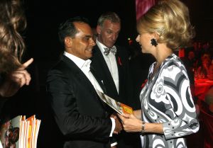 04-09-2006 SHOWBIZZ; ROBERT HALLEWIJN ONTMOET PRINSES MABEL OP AMSTERDAM DINER. 
foto: Albert den Iseger.