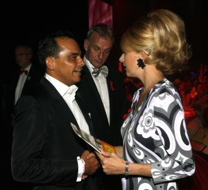 04-09-2006 SHOWBIZZ; ROBERT HALLEWIJN ONTMOET PRINSES MABEL OP AMSTERDAM DINER. 
foto: Albert den Iseger.