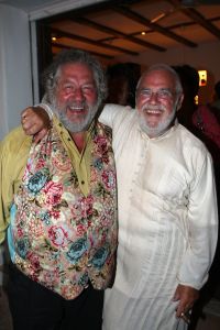 08-09-2007 SHOWBIZZ; KUNSTENAARS OP IBIZA VIEREN FEEST. Kees van Twist, directeur van het Groninger Museum woont al tientallen jaren met enige regelmaat op Ibiza.Zo werd bij hem het idee geboren iets te doen met de kunst van Nederlandse Kunstenaars die de afgelopen halve eeuw korte of lange tijd op Ibiza verbleven.Dat leidde tot het kunstproject VAMOS A IBIZA dat zowel op Ibiza als in Amsterdam te zien zal zijn.
foto: Albert den Iseger.