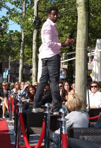 16-09-2008 SHOWBIZZ; MODESHOW VOOR HET GOEDE DOEL IS SUCCES VOOR CF STICHTING. Vele bekenden liepen belangen loos mee met deze modeshow voor de stichting CF voor bestrijding van de Thaislijmziekte. Op de catwalk liepen oa. Marijke van Helwegen-Emile Ratelband-Robert Schoemacher-Nada van Nie-Mariska Hulscher-John Williams-Miljuschka van Witzenhausen en Magic Mara Kazan. Het werd gepresenteerd door de ex van vele mooie mannen Rosalie van Bremen die ook hier weer tijdens de veiling een date maakte met Michel. Het geheel werd perfect georganiseerd door Claudia Schoemacher en Irene van I.K.boutique uit Amsterdam. er werd in totaal 10.000 euries opgehaald voor het meer dan goede doel. 
foto: Albert den Iseger.