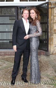 06-09-2012 SHOWBIZZ; HUWELIJK VAN SUZE MENS EN EMIEL DE SEVREN JACQUET. Het was een grote blije familie  in het prachtige St. Gerlachuskerkje te Limburg. Er is geen rancune zo glunderde HARRY MENS. Zijn oudste dochter trouwde met headhunter Emiel. De hele familie was aanwezig, ook zijn kinderen van MONA Nour en SARAH waren aanwezig evenals hun moeder MONA.
foto: Albert den Iseger