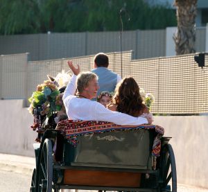 27-09-2014 SHOWBIZZ; ZONNIG HUWELIJK VOOR PATTY EN ANTOINE OP IBIZA. foto: Albert den Iseger