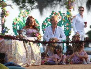 27-09-2014 SHOWBIZZ; ZONNIG HUWELIJK VOOR PATTY EN ANTOINE OP IBIZA. foto: Albert den Iseger