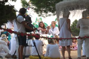 27-09-2014 SHOWBIZZ; ZONNIG HUWELIJK VOOR PATTY EN ANTOINE OP IBIZA. foto: Albert den Iseger