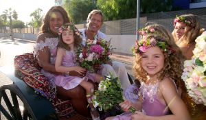 27-09-2014 SHOWBIZZ; ZONNIG HUWELIJK VOOR PATTY EN ANTOINE OP IBIZA. foto: Albert den Iseger