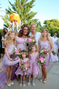 27-09-2014 SHOWBIZZ; ZONNIG HUWELIJK VOOR PATTY EN ANTOINE OP IBIZA. foto: Albert den Iseger