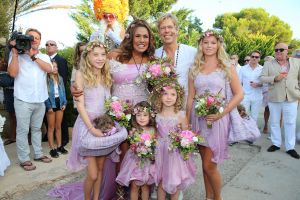 27-09-2014 SHOWBIZZ; ZONNIG HUWELIJK VOOR PATTY EN ANTOINE OP IBIZA. foto: Albert den Iseger