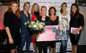 16-09-2014 SHOWBIZZ; MARIE-CLAIR STARTERS AWARDS 2014 WERDEN VOOR DE 10de KEER UITGEREIKT. Vele BNers waren naar het ART HOTEL gekomen om door het Marie-Clair team in de watten te worden gelegd.Marike Havermans won de prijs van  5000.00 en iedereen had een meer dan fijne middag. 
foto: Albert den Iseger