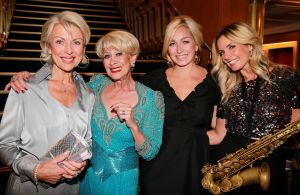 8-09-2014 SHOWBIZZ: ANNEKE GRONLOH, MARJON LAMBRIKS, CANDY DULFER EN DO ZIJN POWER LADYs ON STAGE. Tijdens A SWINGING AFFAIR op de SS ROTTERDAM trad Anneke op met THE DUTCH SWING COLLEGE BAND. Samen met gast optredens van Marjon Lambriks-Louis van Dijk-Do en Candy Dulfer. In the Grand Ballroom liet Trea Dobbs een traantje en genoot iedereen van de heerlijke muziek.
foto: Albert den Iseger