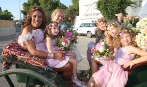 27-09-2014 SHOWBIZZ; ZONNIG HUWELIJK VOOR PATTY EN ANTOINE OP IBIZA.
foto: Albert den Iseger
