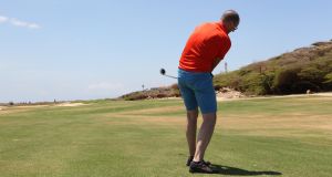 01-09-2016 SPORT; ARUBA PRO-AM GOLF TOURNAMENT 2016. In samenwerking met TIERRA DEL SOL te Aruba organiseerde ARUBA TOURIST AUTHORITY het Aruba Pro Am Golf Toernooi. Enkele BN ers deden hier ook aan mee. Nederland viel echter niet in de prijzen.Ook werd de HANDICART gepresenteerd door Mark en Frans Tempelman.
Hierover later een aparte fotoreportage. 
foto: Albert den Iseger